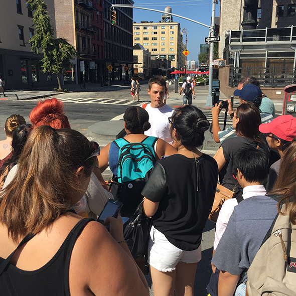 Week 3: Students go on a walking tour of Chelsea and the High Line, where they learn about the many waves of urban change on the West Side of Manhattan.
