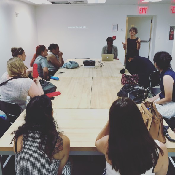 Week 3: Prof. Toni Griffin of the J. Max Bond Center talks with students about her career as an urban designer and how that work has intersected with and tried to tackle issues of social and economic justice.